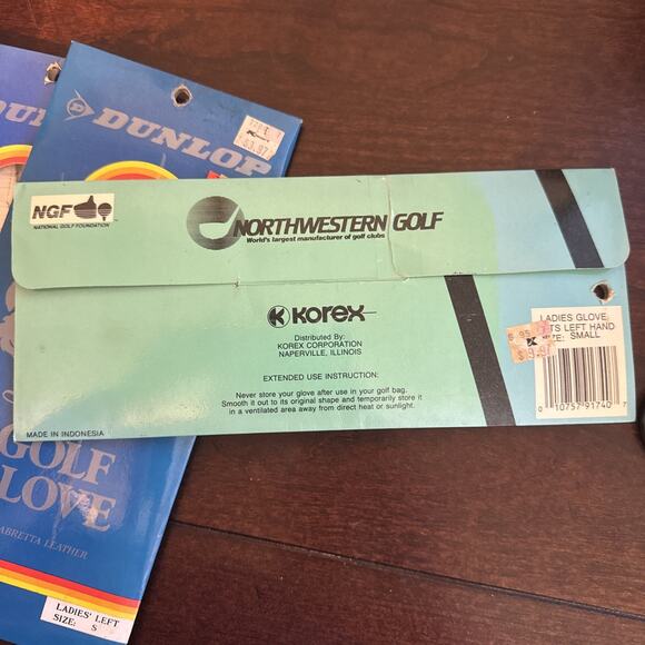 Lot Of 6 Vintage Ladies Left Size Small Golf Glove Nancy Lopez Leather white NOS - Picture 3 of 10